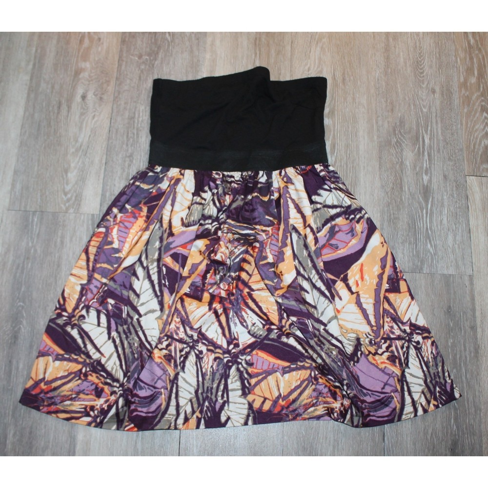 Johnny Martin Midi Dress Abstract Butterfly Design Size M Medium